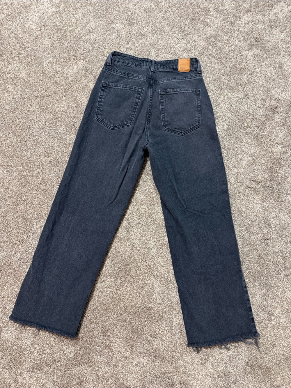 Zara Black High Waist Straight-Leg Women’s Ankle Denim Jeans Size 25 (0) - Picture 4 of 10